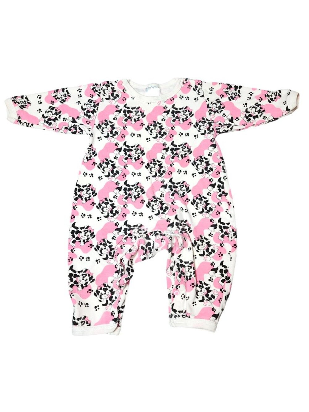 Vintage Baby Girls Cotton Club Dalmatian Puppy Dog Romper 18 Months 100% Cotton
